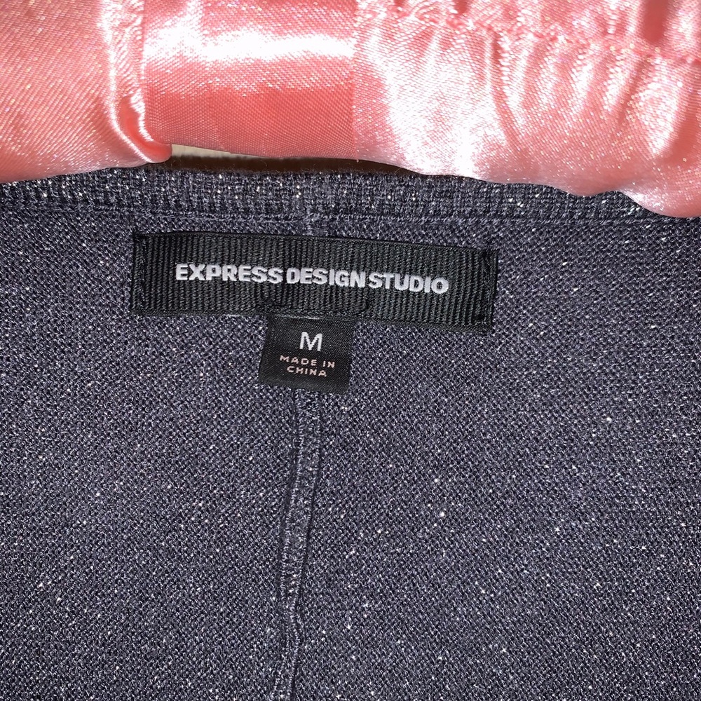 Express Design Studio Shimmer Blouse M - Picture 4 of 5